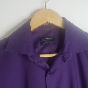 Purple button down shirt